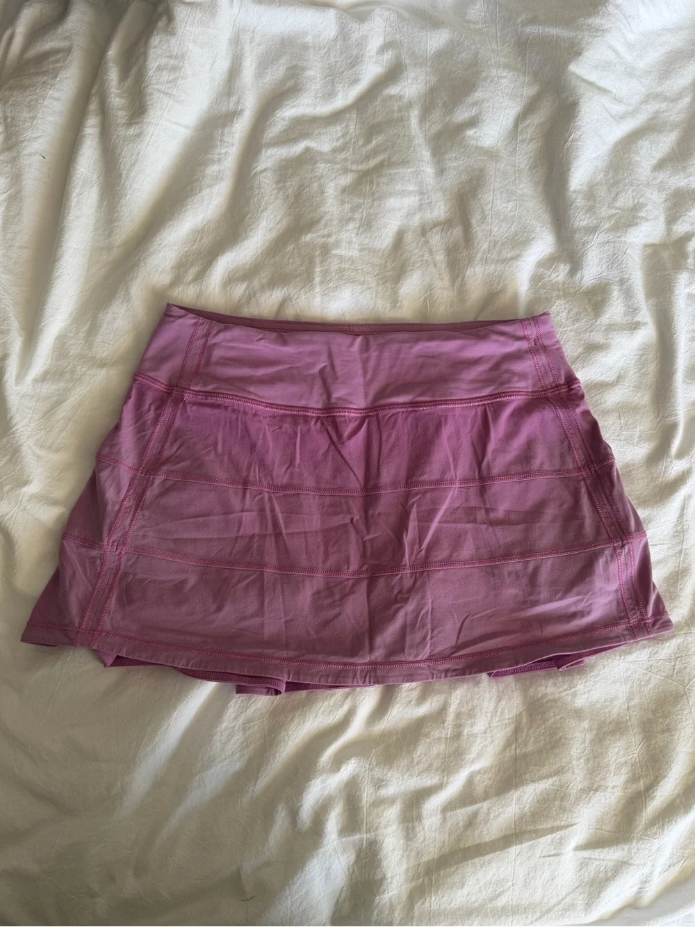lululemon athletica Rose purple Pink Skater Tennis mini Skort skirt with shorts - Picture 3 of 3